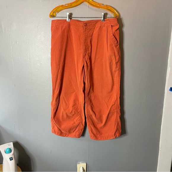 Eastern Mountain Sports Cropped Burnt Orange Outdoor Capri Pants size 14 - Picture 1 of 10